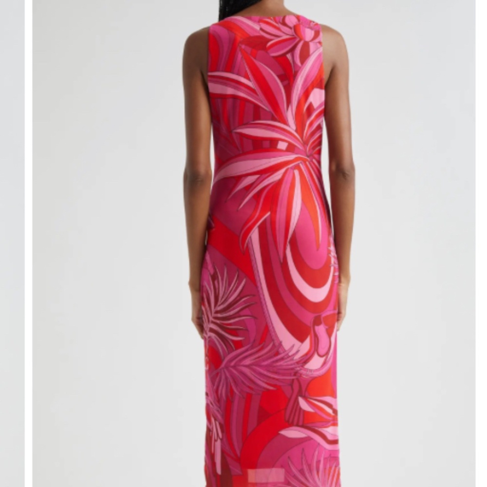 NWOT Farm Rio Endless Summer Tulle Midi Dress SIZE M - Picture 3 of 6